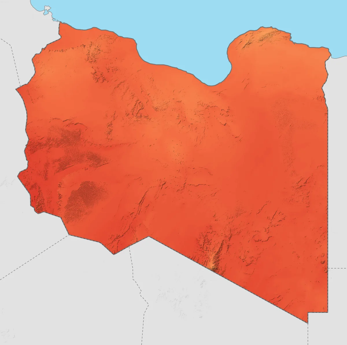 Libya average temperature in September