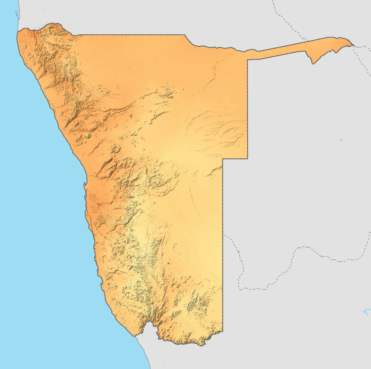 Namibia average temperature in June