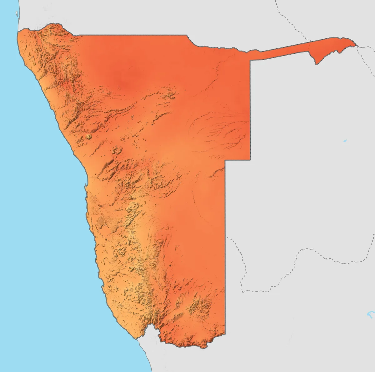 Namibia average temperature in November