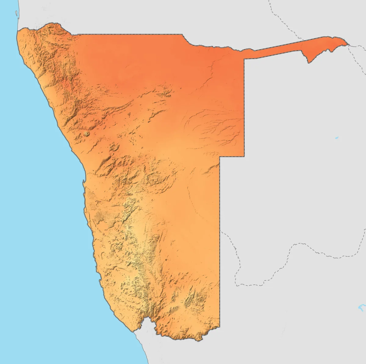 Namibia average temperature in September
